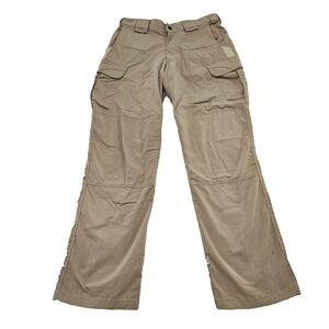 5.11 Tactical Sz 30 Tan Cargo Activewear Ripstop Straight Leg Training Pants